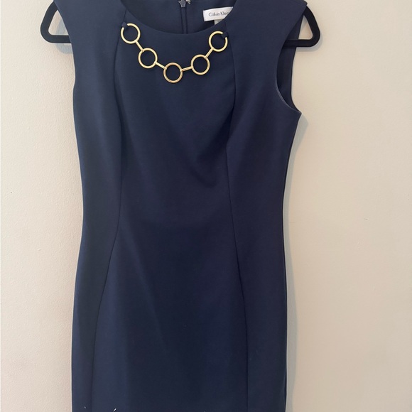 Calvin Klein Dresses & Skirts - Calvin Klein Blue Sleeveless Sheath Dress